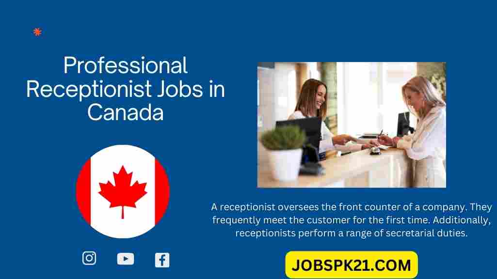 Professional Receptionist Jobs in Canada