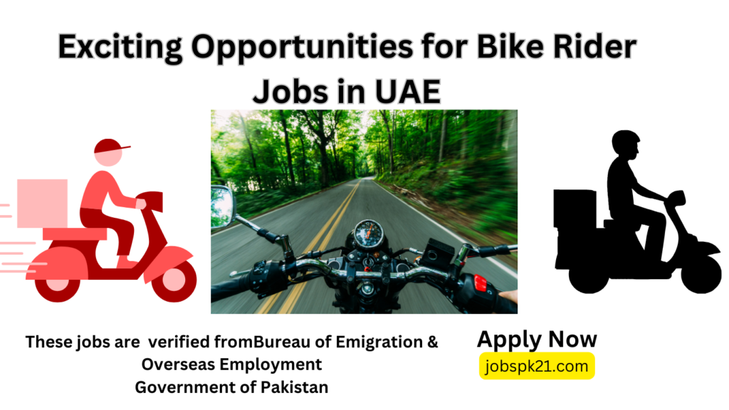 Exciting Opportunities for Bike Rider Jobs in UAE