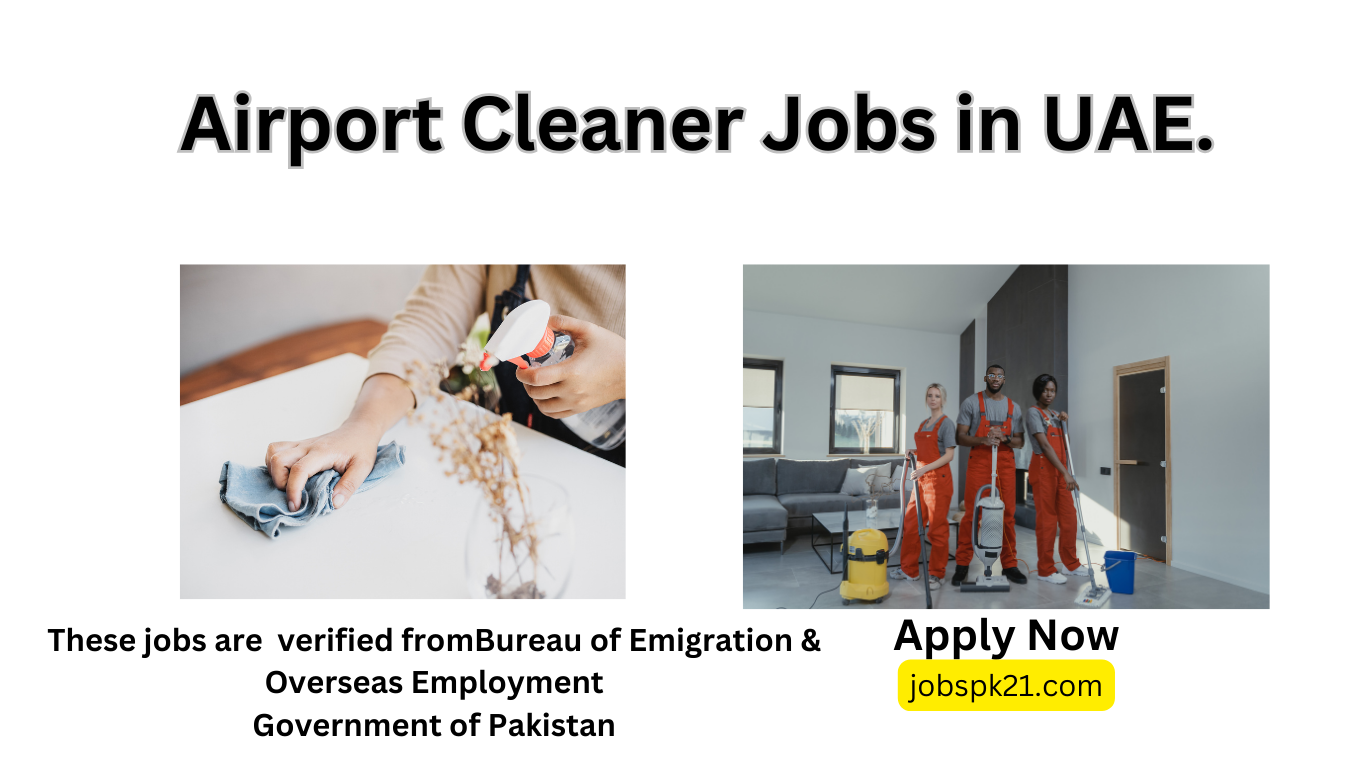 100 Professional Best Airport Cleaner Jobs in UAE.