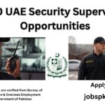 100 UAE Security Supervisor Opportunities