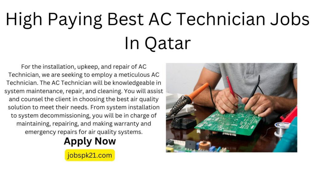 High Paying Best AC Technician Jobs In Qatar