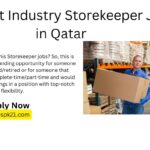 Garment Industry Storekeeper Jobs in Qatar