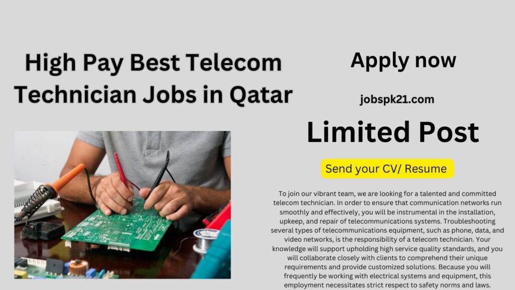 High Pay Best Telecom Technician Jobs in Qatar